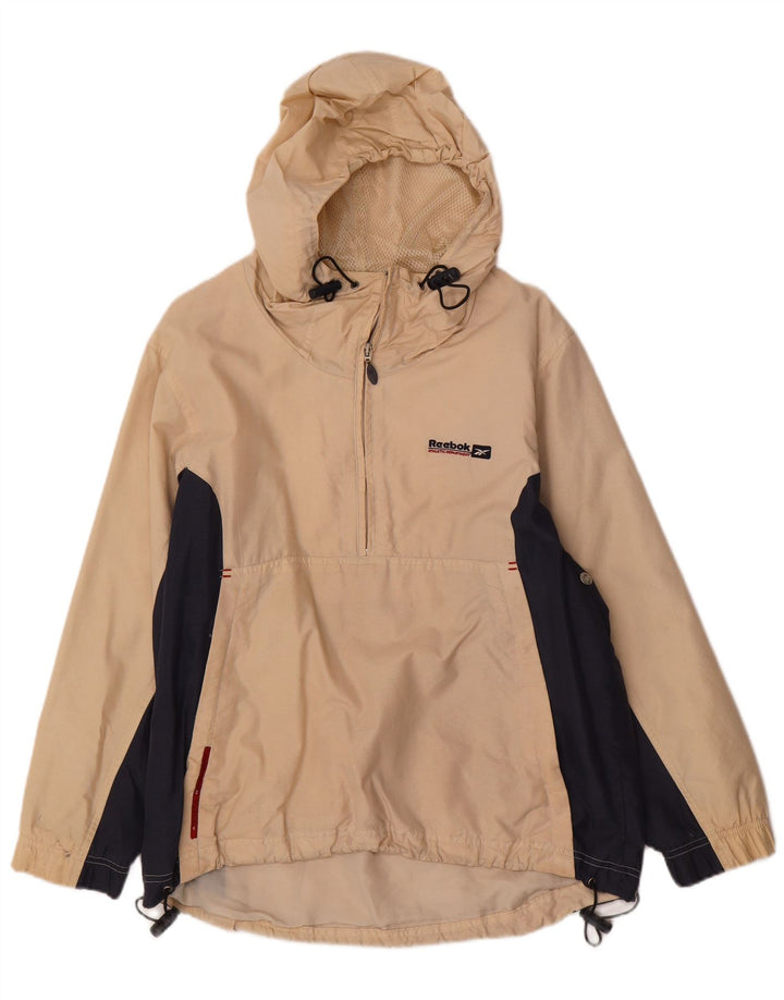 Reebok ženska kišna jakna s kapuljačom UK 12 Medium Beige Colourblock