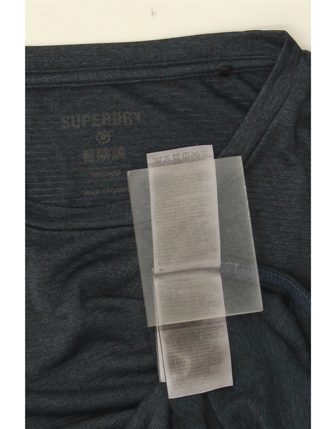 Superdry muška majica kratkih rukava srednje tamnoplavi poliester