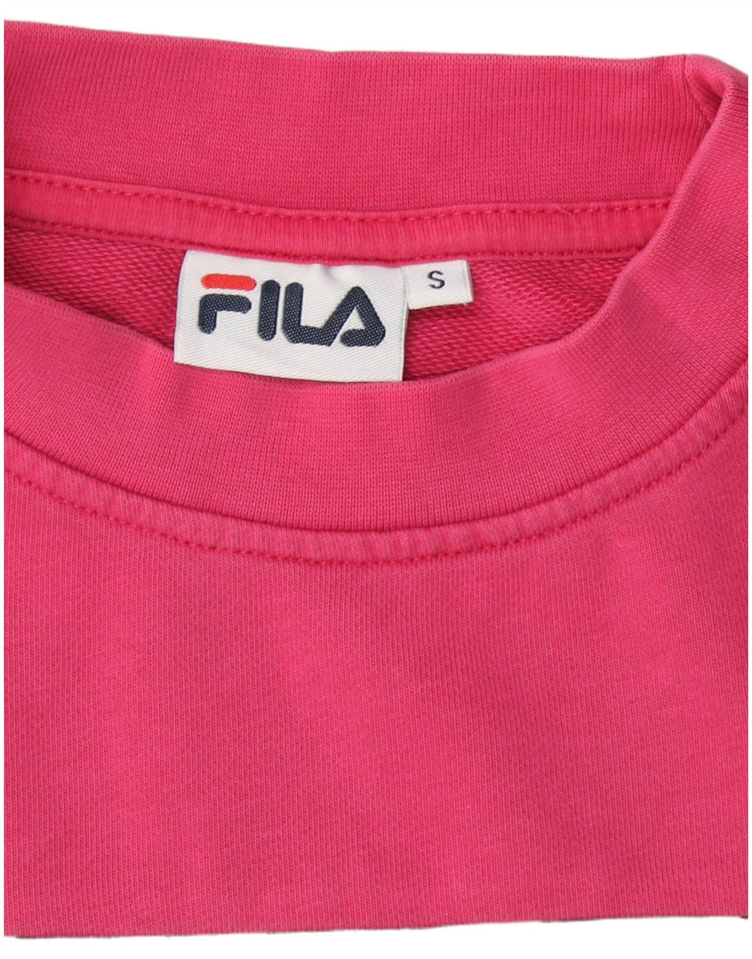 FILA Ženska prevelika majica s kratkim rukavima UK 10 Small Pink Colourblock