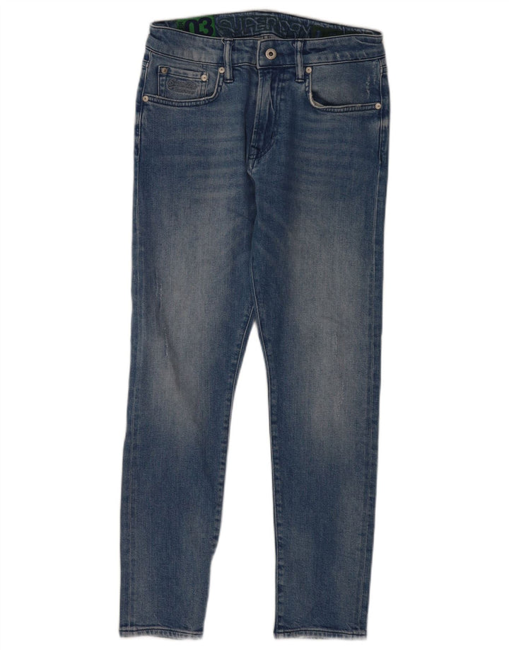 Superdry muške uske traperice W30 L27 plavi pamuk