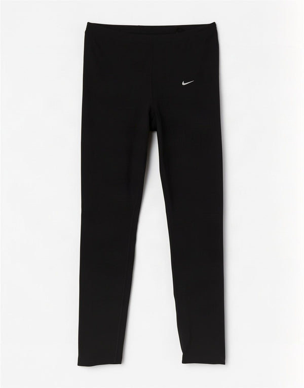 Nike ženske tajice UK 10/12 srednje crni poliester