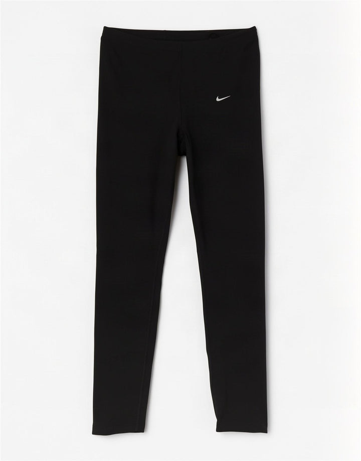 Nike ženske tajice UK 10/12 srednje crni poliester