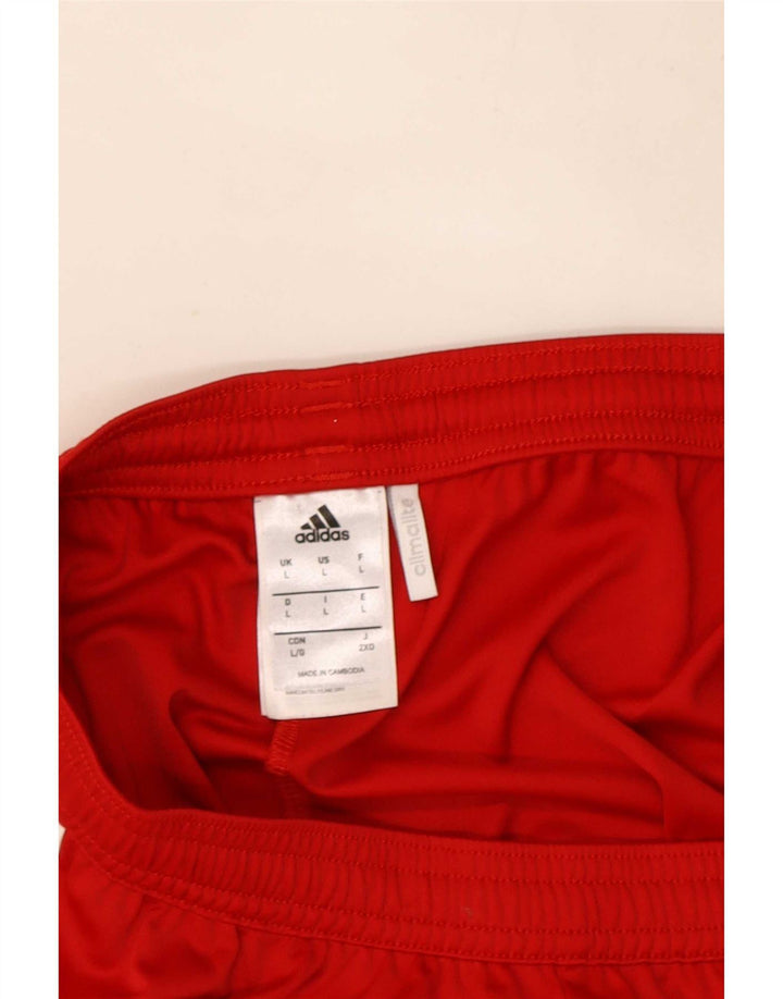 Adidas muške sportske kratke hlače Climalite veliki poliester crvene boje
