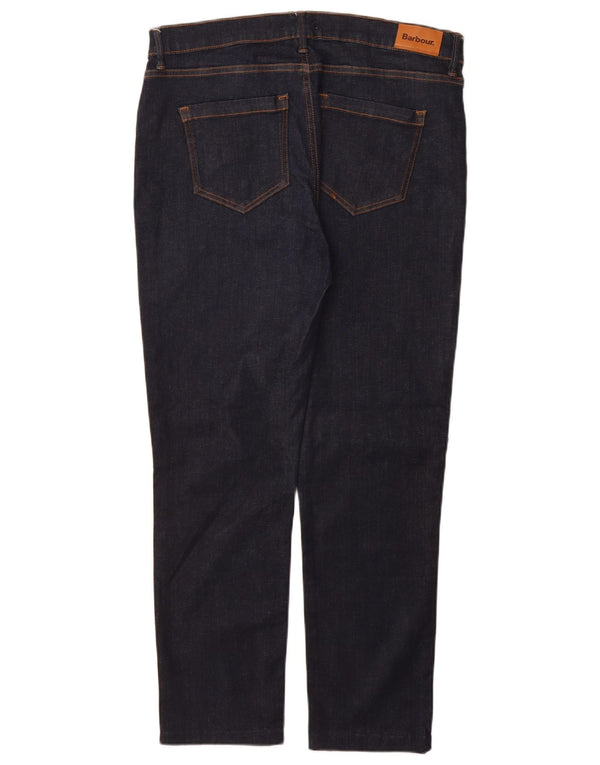 BARBOUR Ženske ravne traperice UK 18 XL W34 L28 tamnoplavi pamuk