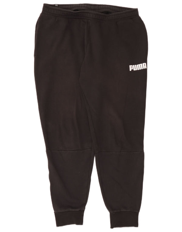 Puma muške grafičke trenirke hlače Joggers XL crni pamuk u boji