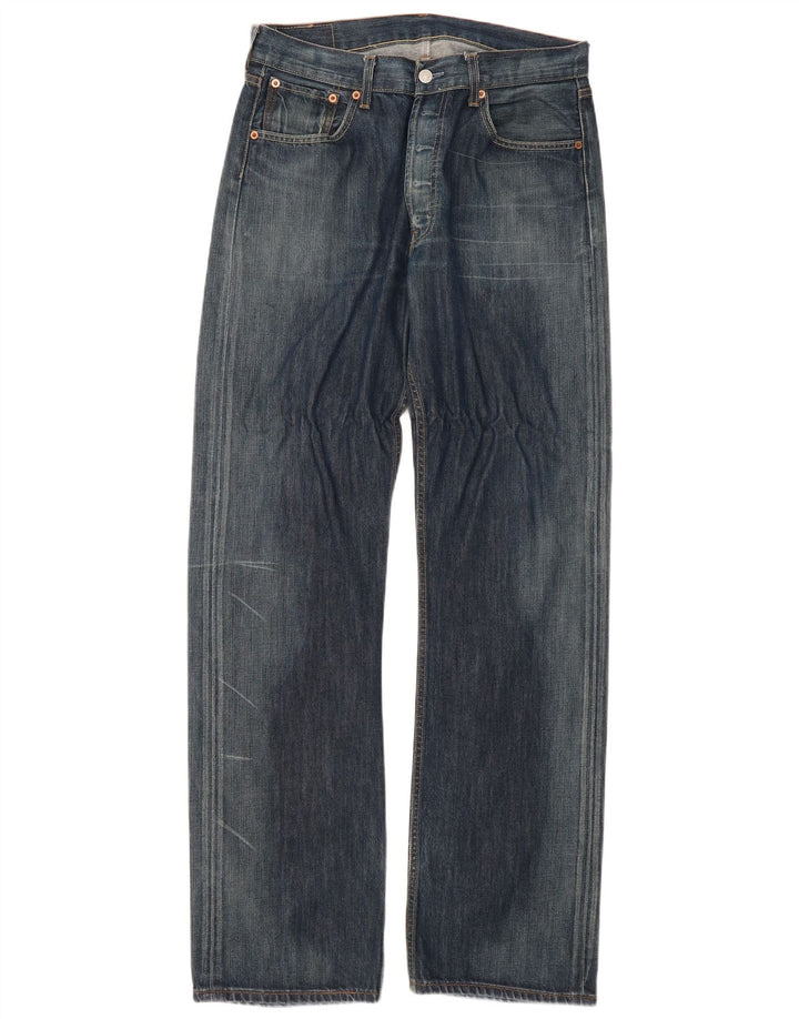 Levi's ženske 501 ravne traperice W34 L36 plavi pamuk
