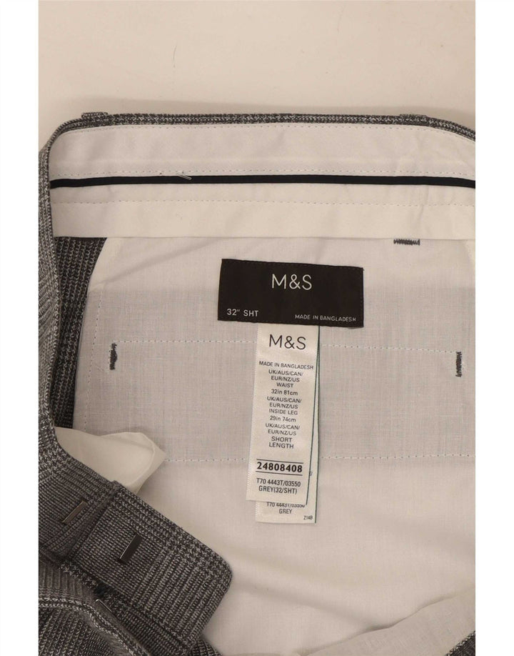 Marks & Spencer muške hlače Regular odijela W32 L29 sive ptičje zube