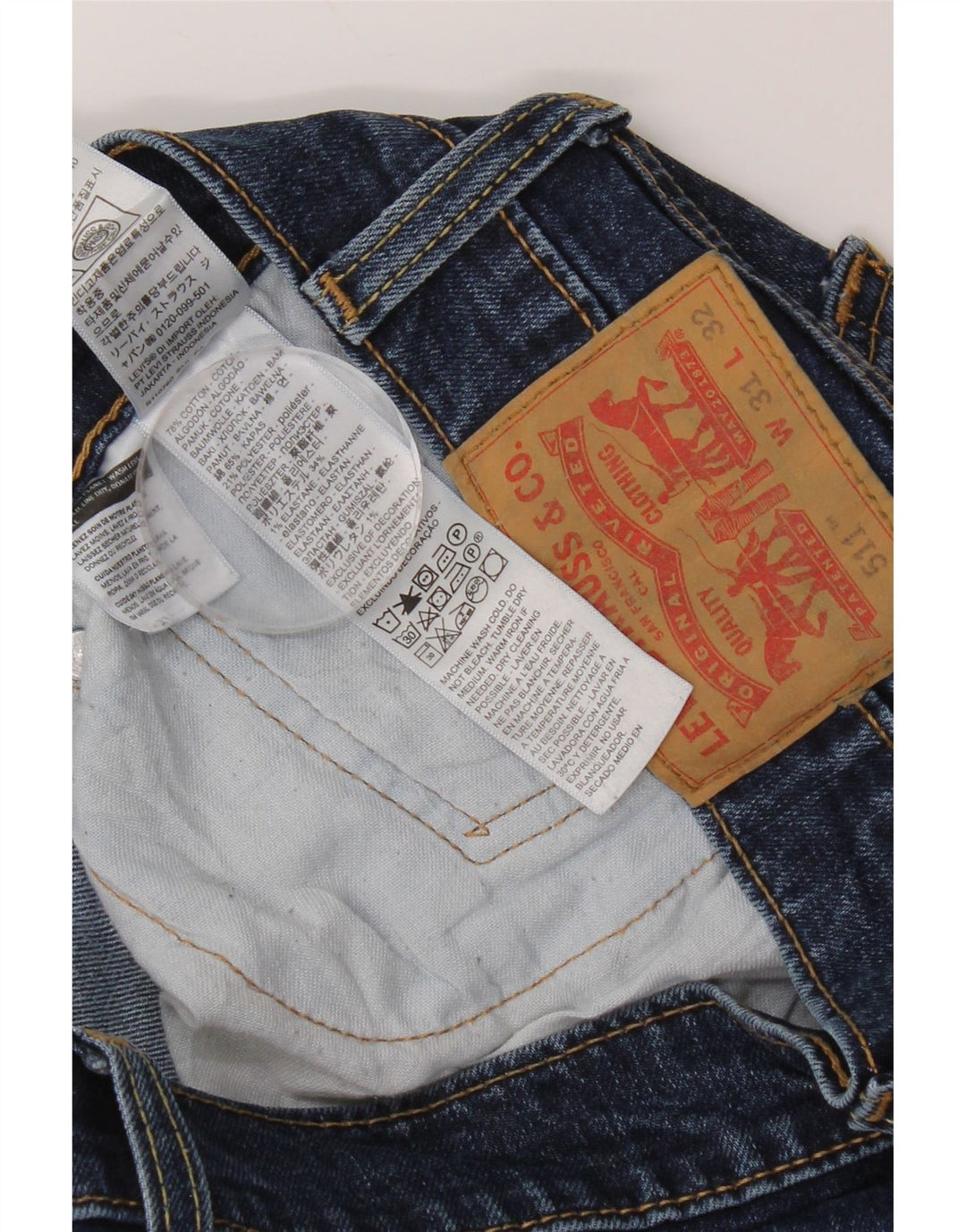 Levi's muške 511 uske traperice W31 L32 plavi pamuk