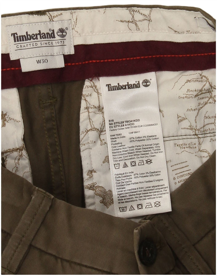 Timberland muške chino kratke hlače W30, srednji kaki pamuk