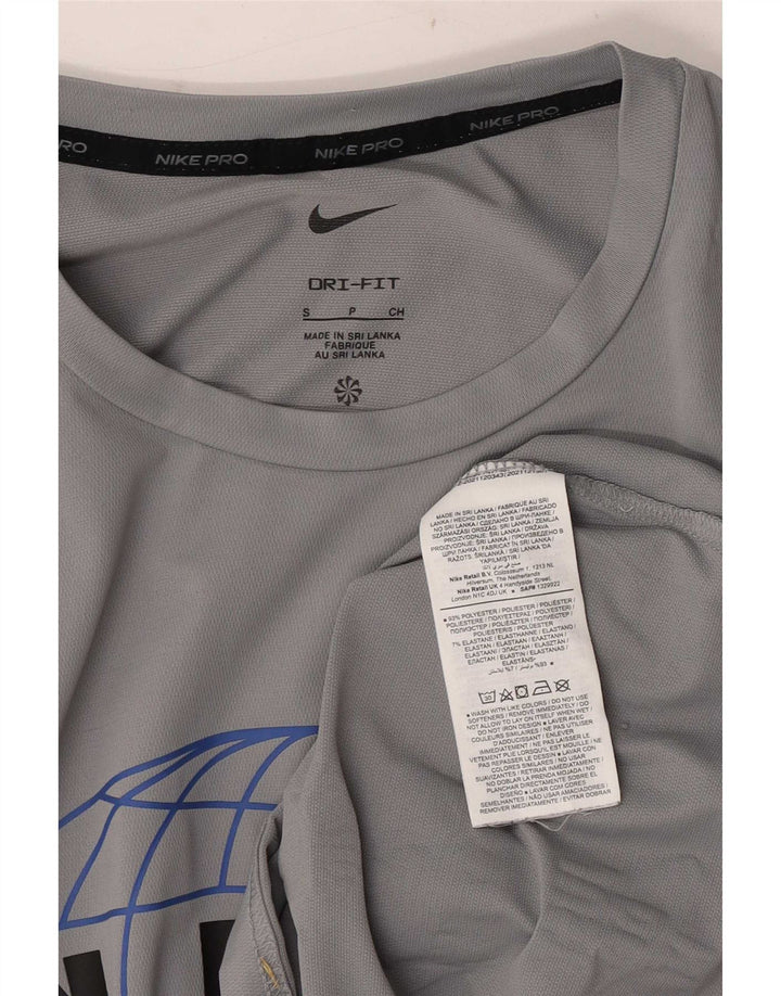 Nike Dri Fit Graphic T-Shirt majica kratkih rukava, mali sivi poliester