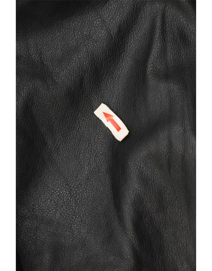Vintage muška kožna jakna UK 42 XL crna