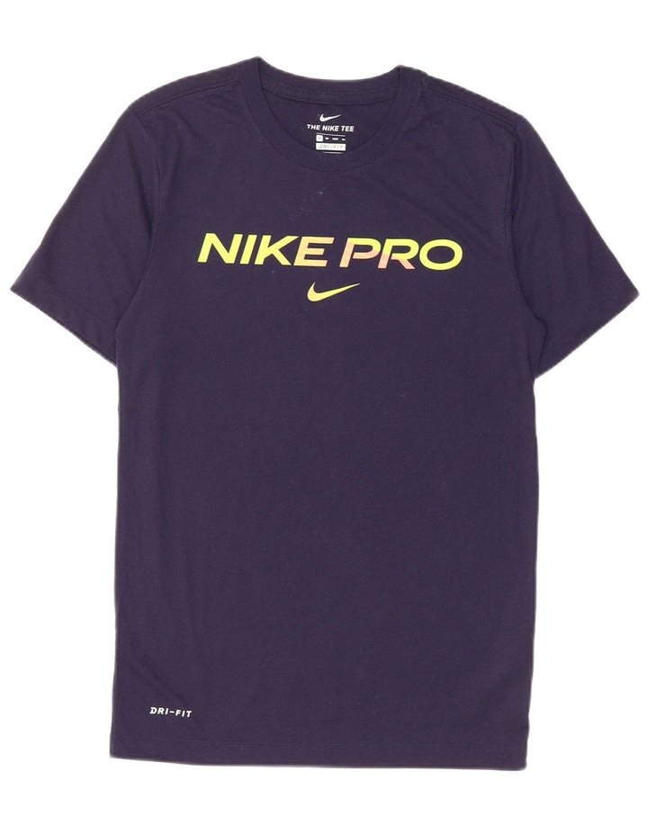 NIKE muška Dri Fit majica kratkih rukava XS tamnoplavi poliester