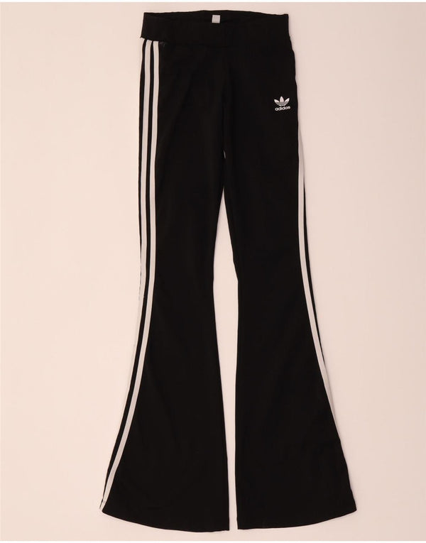 Adidas ženske široke tajice UK 8/10 male crne poliesterske