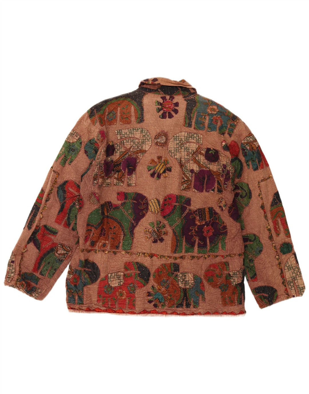 ORVIS ženska velika duffle jakna UK 14 srednje smeđi životinjski print