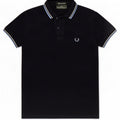 Fred Perry muška polo majica Mala tamnoplava pamuk