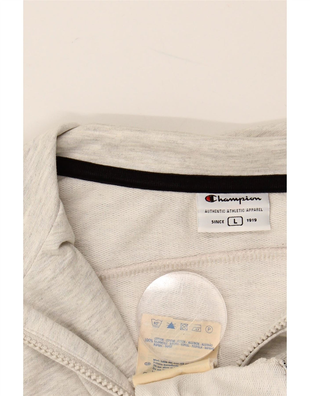 CHAMPION Ženska gornja jakna kratke trenirke UK 14 Veliki sivi flekasti pamuk