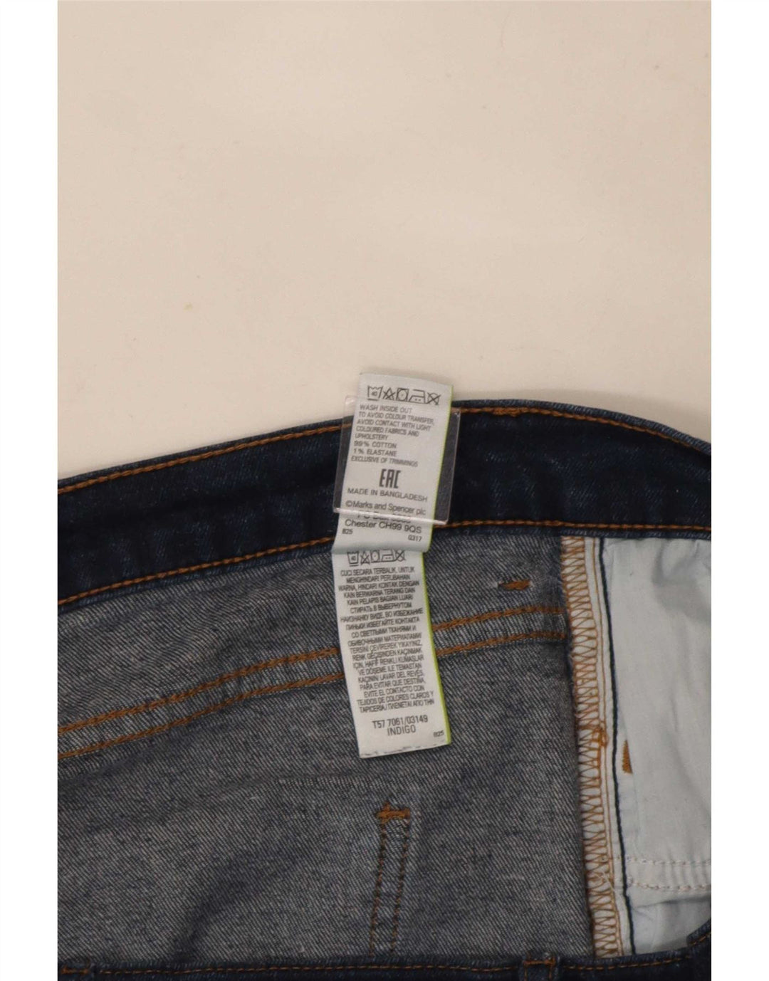Marks & Spencer ženske uske traperice UK 14 Large W32 L29 tamnoplave