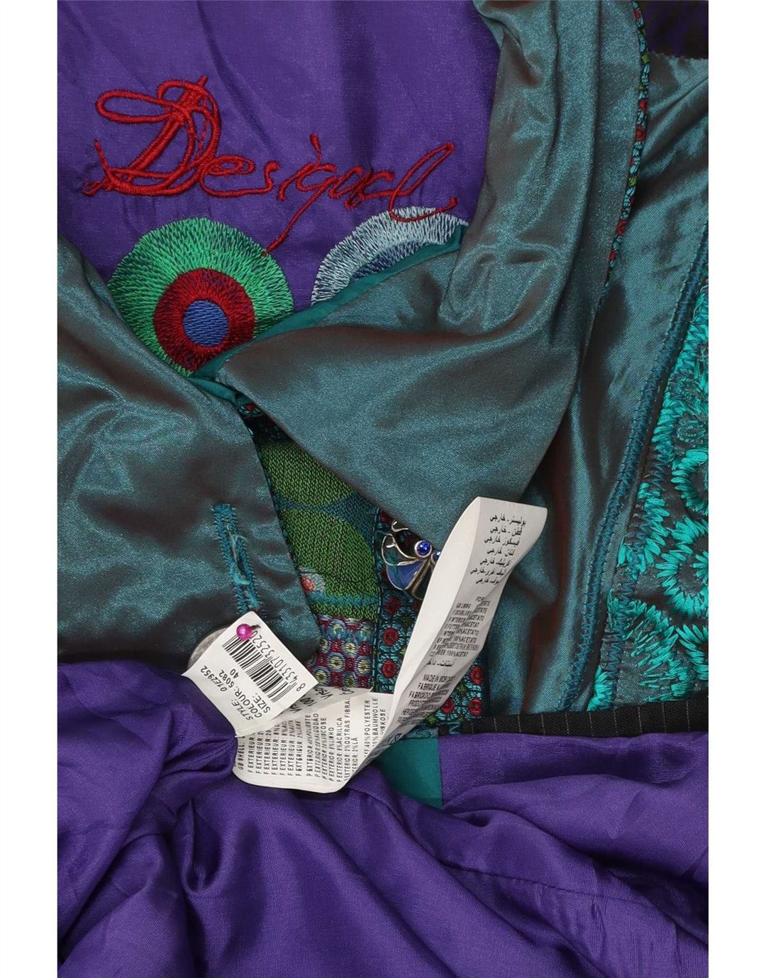 Desigual ženski kaput s grafičkim motivima EU 40, srednje raznobojni patchwork