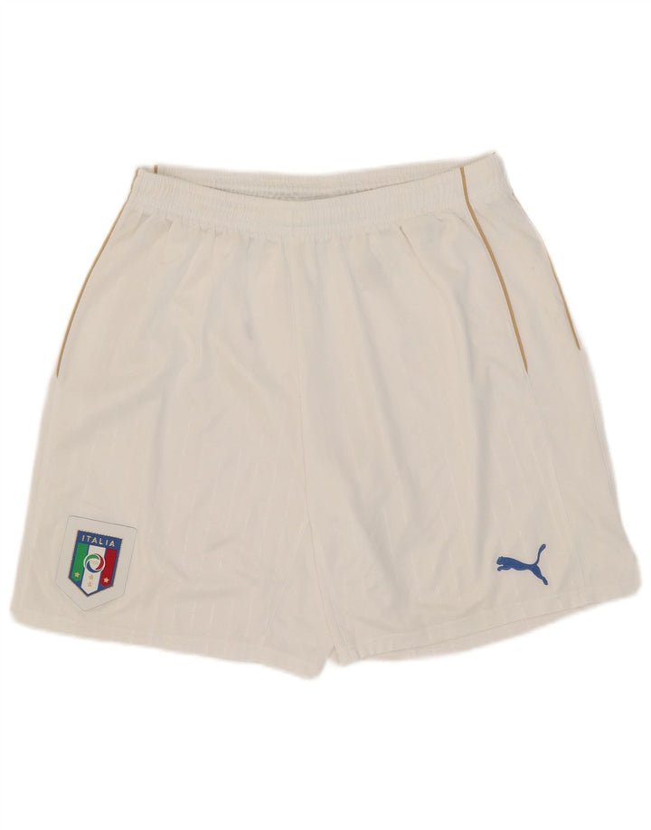 Puma Mens Italia Sport Shorts XL Bijele