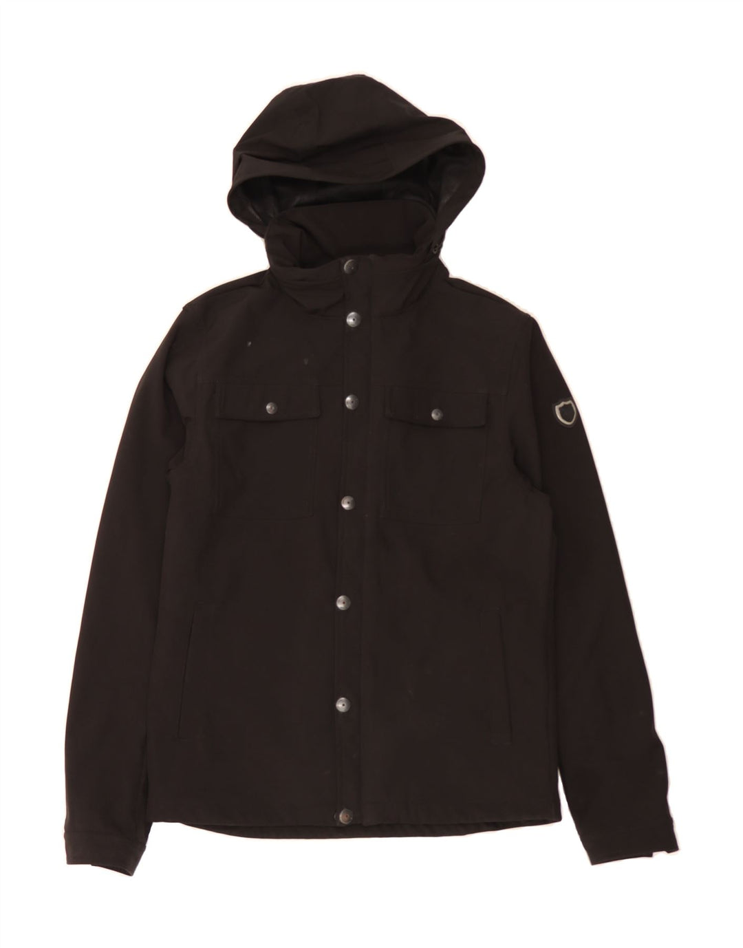 883 POLICE Mens Hooded Bomber Jacket UK 36 Small Black Polyester Vintage 883 Police and Second-Hand 883 Police from Messina Hembry 