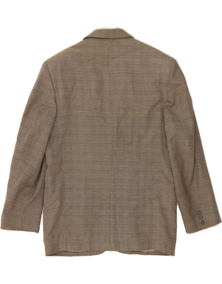 WAMPUM Mens 2 Button Blazer Jacket UK 38 Medium Grey Check Vintage Wampum and Second-Hand Wampum from Messina Hembry 