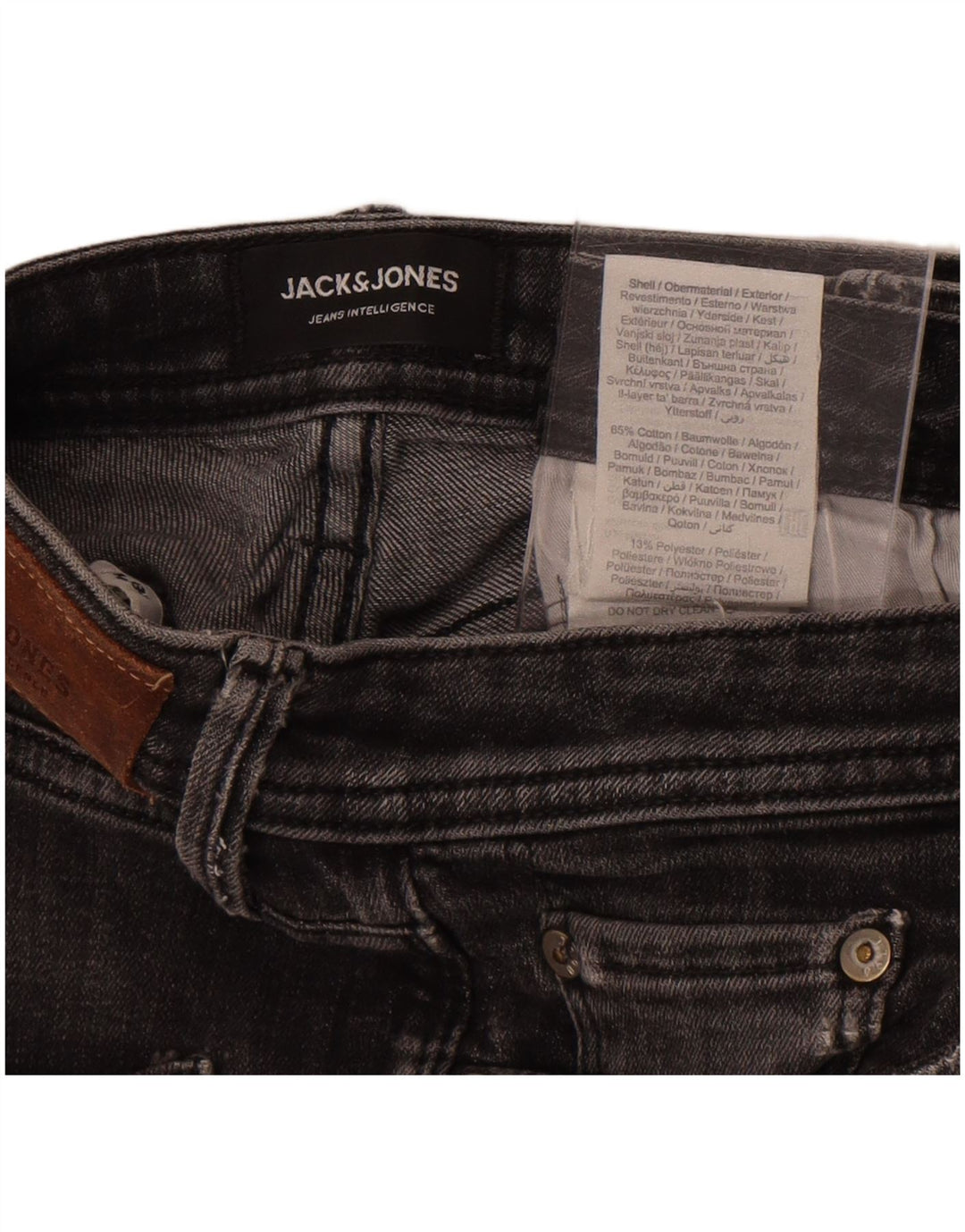 Jack & Jones muške kratke traper kratke hlače W30 male, sivi pamuk