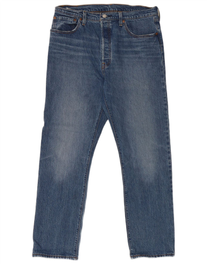 Levi's muške 501 ravne traperice W32 L30 plavi pamuk