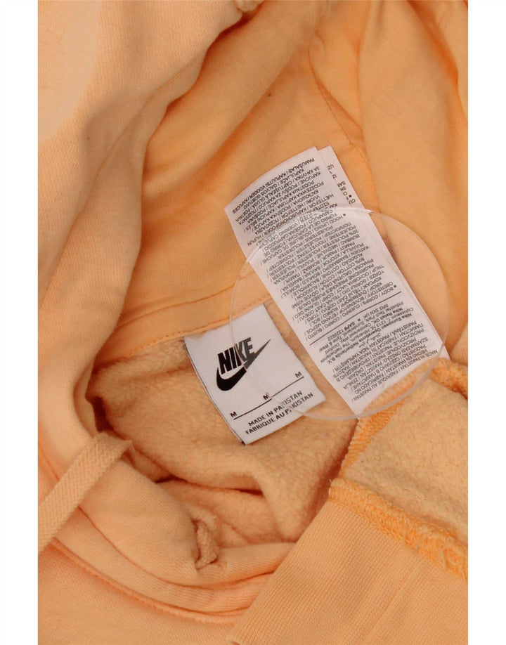 Nike muška majica s kapuljačom srednje narančaste pamučne boje