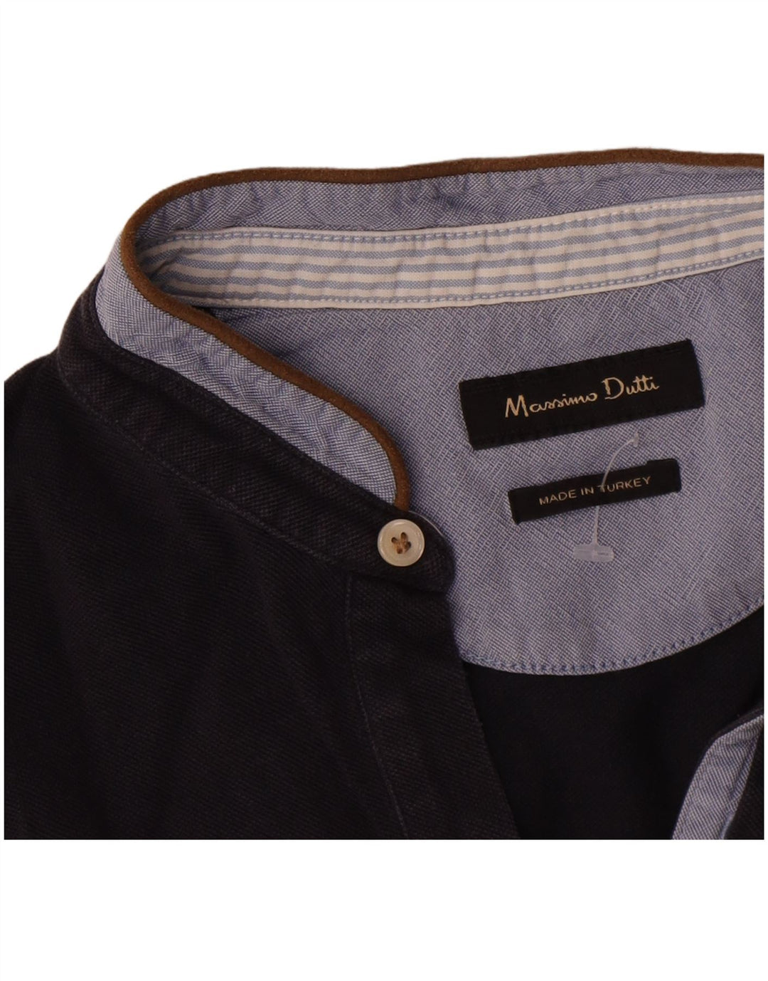 Massimo Dutti muška polo majica srednje tamnoplave boje, pamuk
