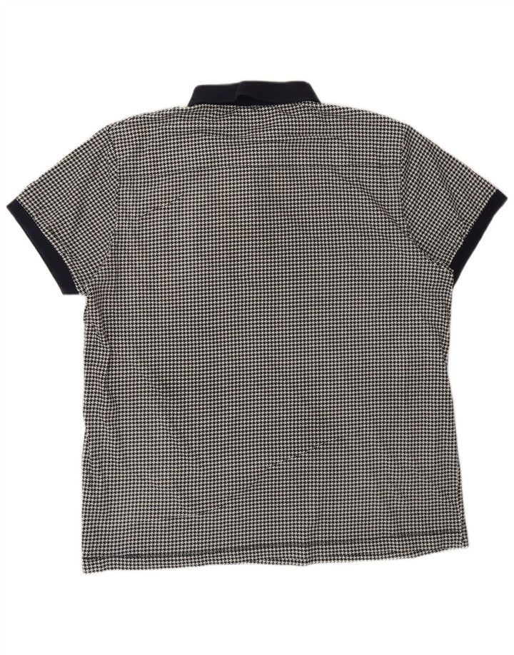 French Connection muška polo majica 2XL crni pamuk u obliku ptičje zube