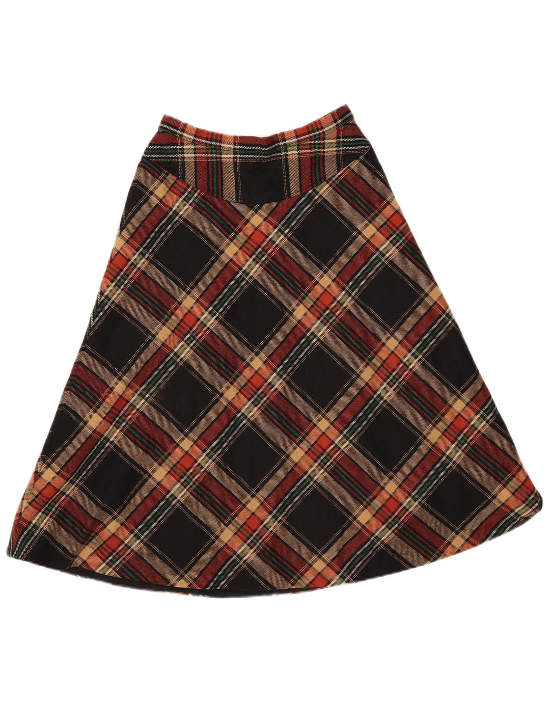 GERARD PASQUIER Ženska suknja A-kroja W24 XS crni karirani poliester