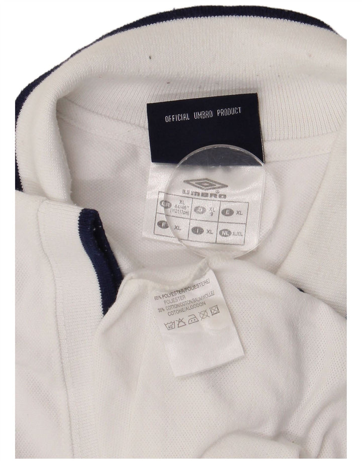 Umbro muška polo majica XL bijeli poliester