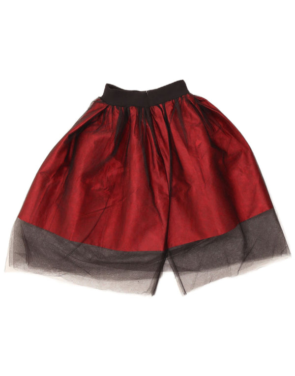 Vintage ženska tutu suknja W20 3XS tamnocrvena