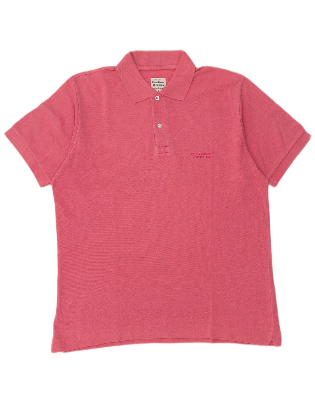 Benetton muška polo majica Mala ružičasta pamučna