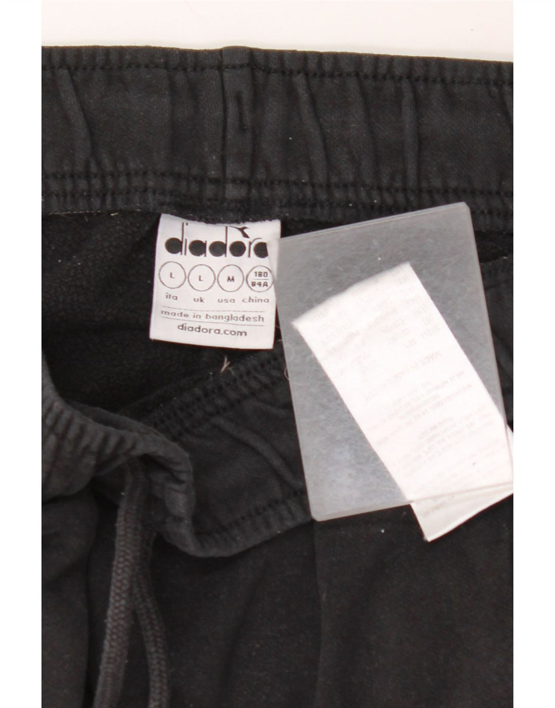 DIADORA Muška trenirka Hlače Joggers Large Black Colourblock Pamuk