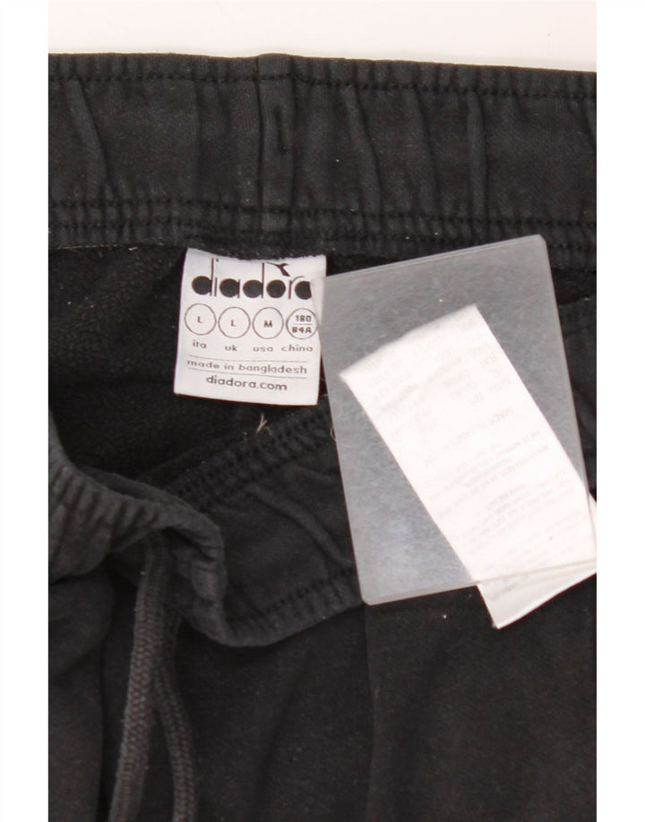 DIADORA Muška trenirka Hlače Joggers Large Black Colourblock Pamuk