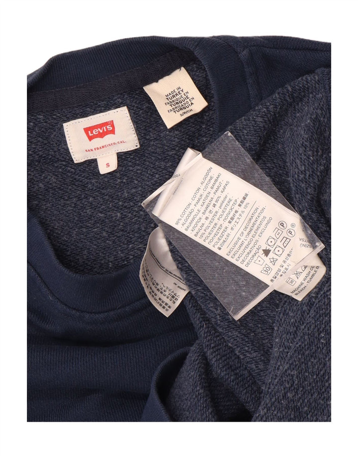 LEVI'S muški džemper s grafičkim motivima, mali tamnoplavi pamuk