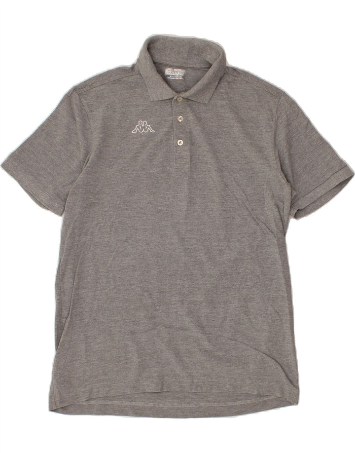 KAPPA Mens Graphic Polo Shirt XL Grey Vintage Kappa and Second-Hand Kappa from Messina Hembry 