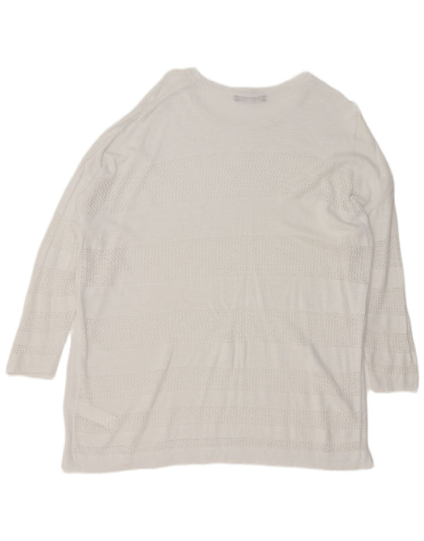 Marks & Spencer ženski pulover s velikim izrezom UK 18 XL bijeli