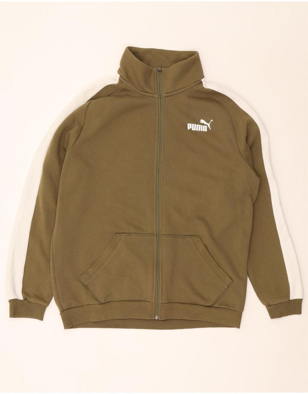 PUMA muška gornja jakna trenirke, veliki kaki pamuk