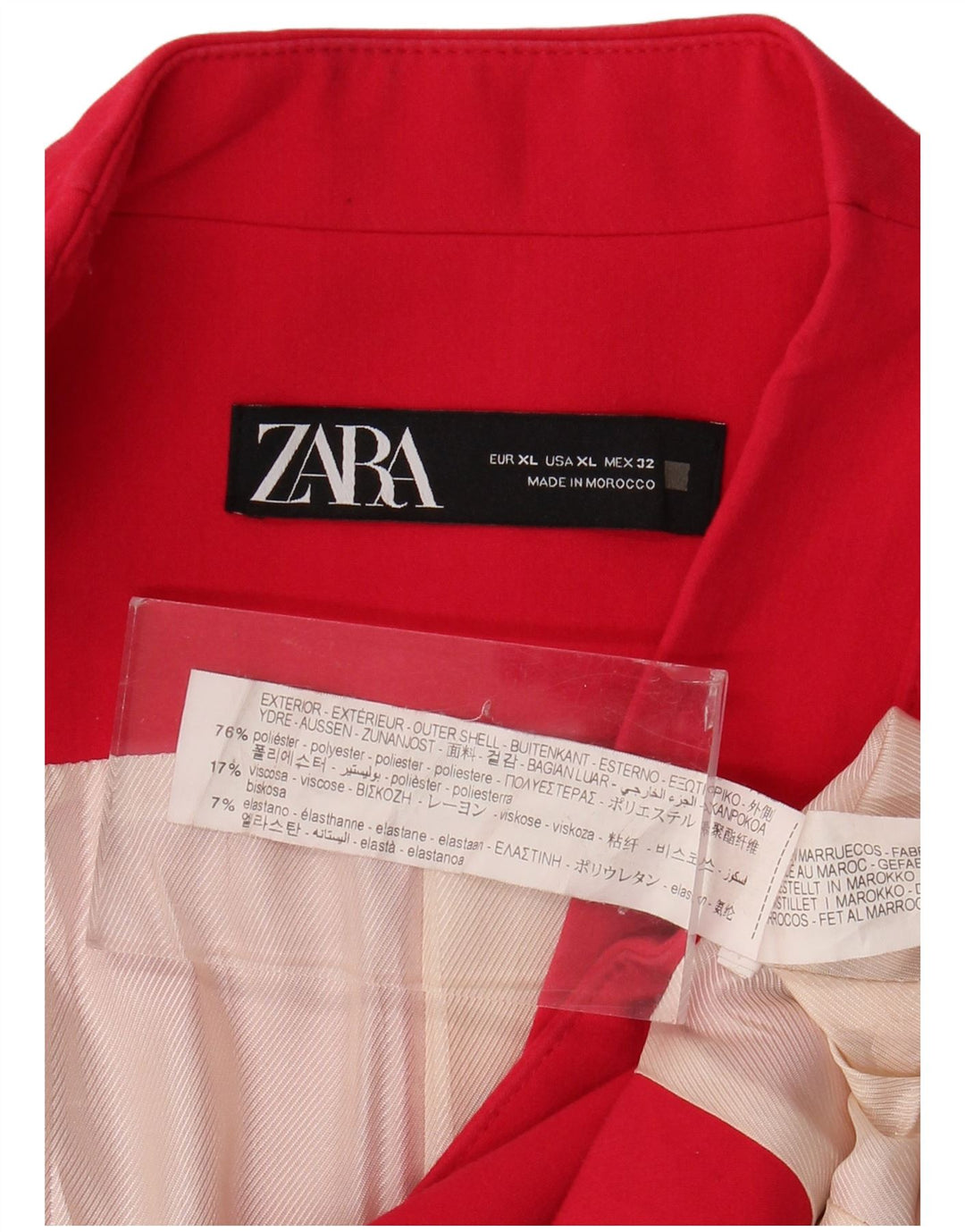 Zara ženski sako jakna UK 18 XL ružičasti poliester