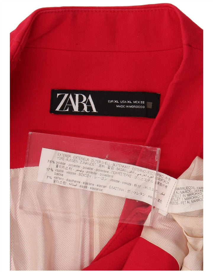 Zara ženski sako jakna UK 18 XL ružičasti poliester