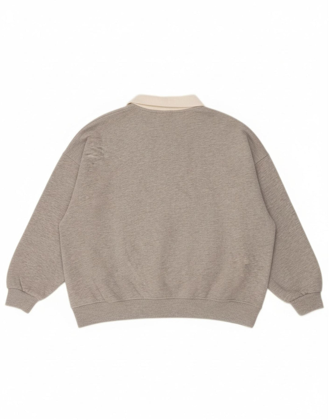 CONVERSE Womens Oversized Sweatshirt Jumper UK 10 Small Grey