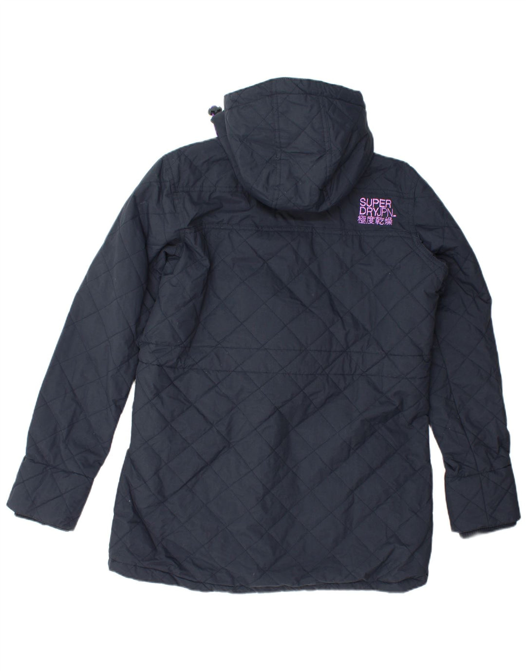 SUPERDRY ženska jakna parka s kapuljačom Windparka UK 18 XL tamnoplavi najlon