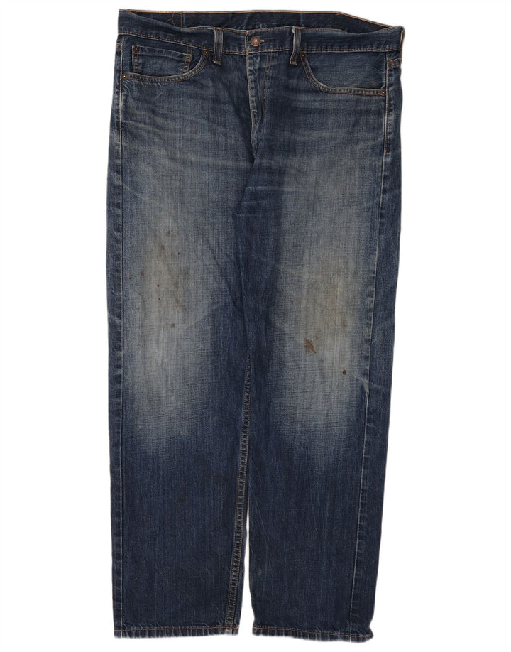 Levi's muške 505 ravne traperice W38 L30 plavi pamuk