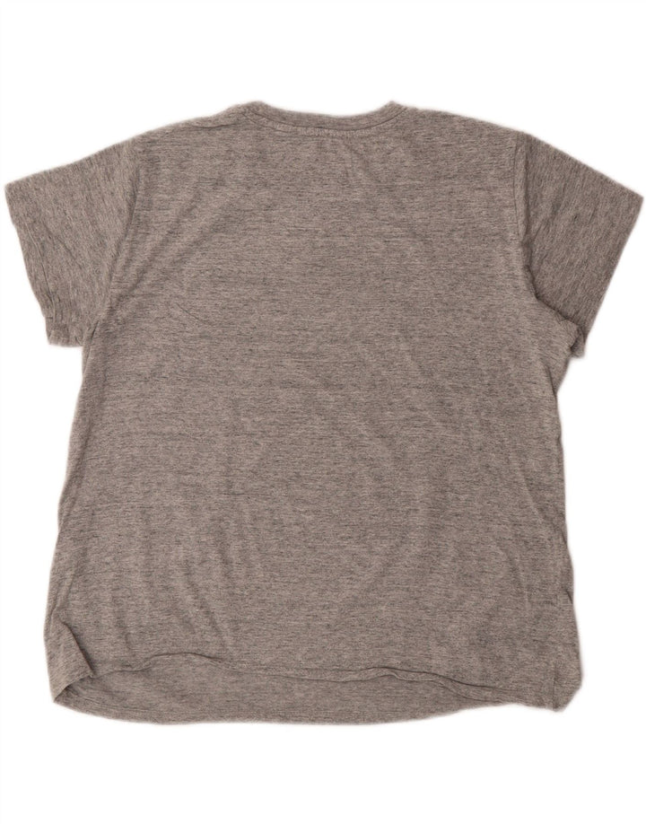 LEVI'S Womens Graphic T-Shirt Top UK 16 Large Grey Vintage Levi's and Second-Hand Levi's from Messina Hembry 