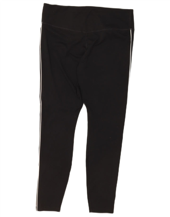 Nike ženske grafičke tajice UK 14 velike crne poliesterske