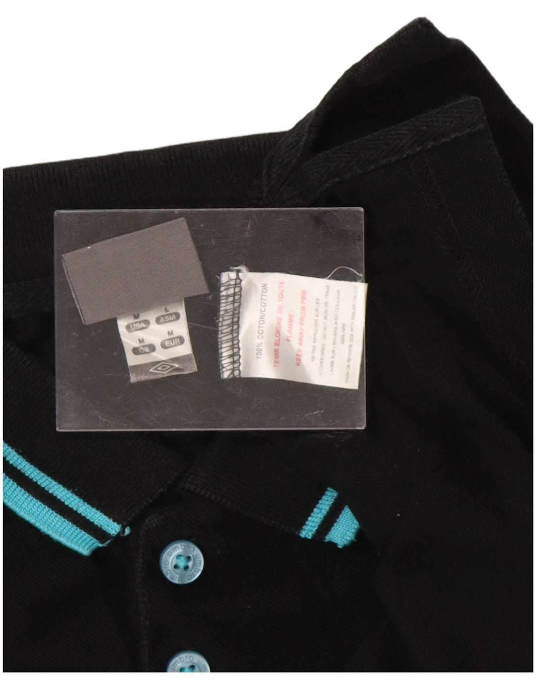 UMBRO muška polo majica srednje crne pamučne boje