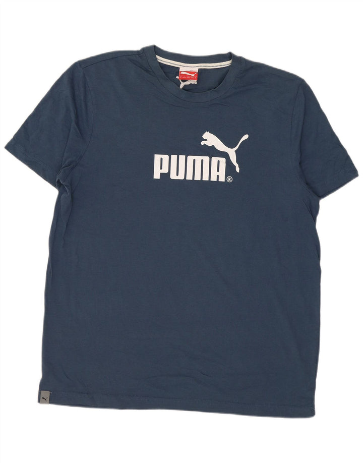 Puma muška majica s grafičkim motivima Srednje tamnoplava