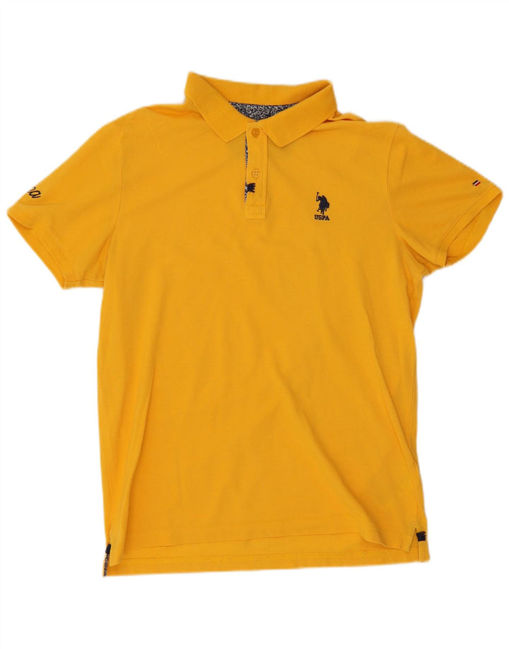 U.S. Polo Assn. Muška košulja Srednje žuti pamuk